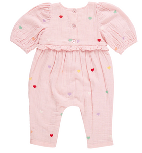 Baby Girls Brooke Jumper - Candy Heart Embroidery