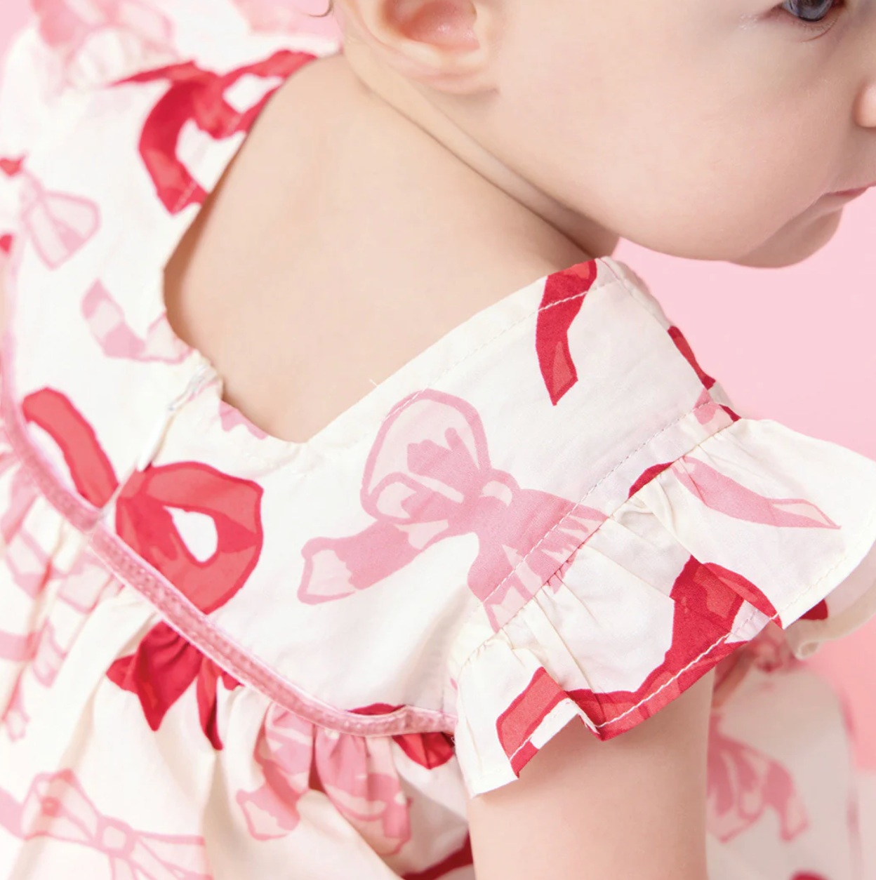 Baby Girls Camelia Dress Set - Valentines Bows