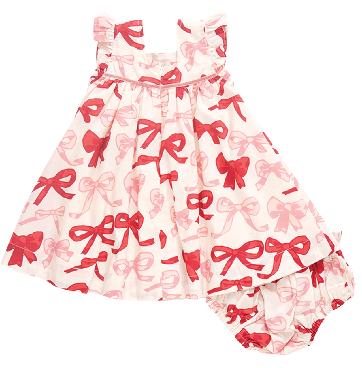 Baby Girls Camelia Dress Set - Valentines Bows