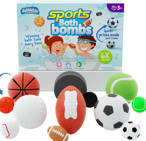 Kids Sports Bath Bombs with Prize Inside