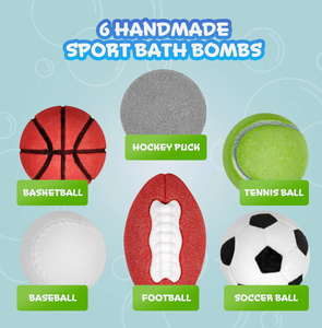 Kids Sports Bath Bombs with Prize Inside