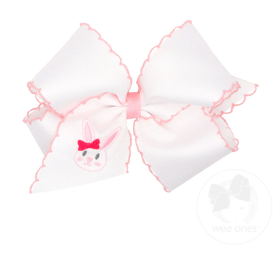 Medium Grosgrain Moonstitch Bunny Bow