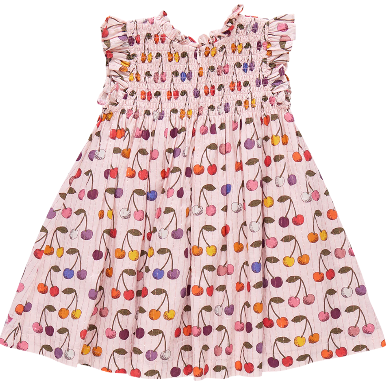 Girls Stevie Dress - Cloud Pink Cherry