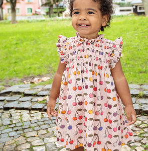 Baby Girls Stevie Dress Set - Cloud Pink Cherry