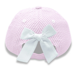 Bunny Bow Baseball Hat, Pink (Baby/Toddler & Youth)