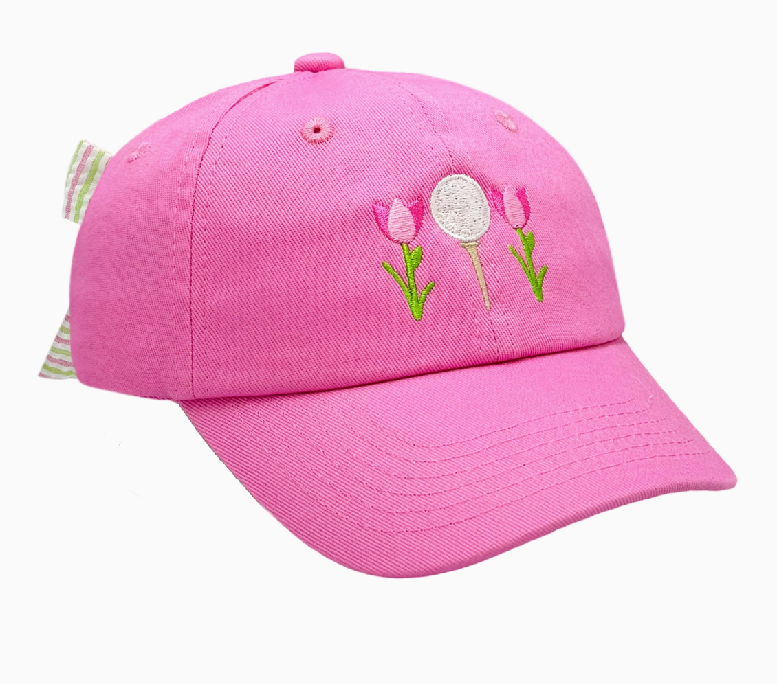 Tee Time Bow Baseball Hat (Youth)