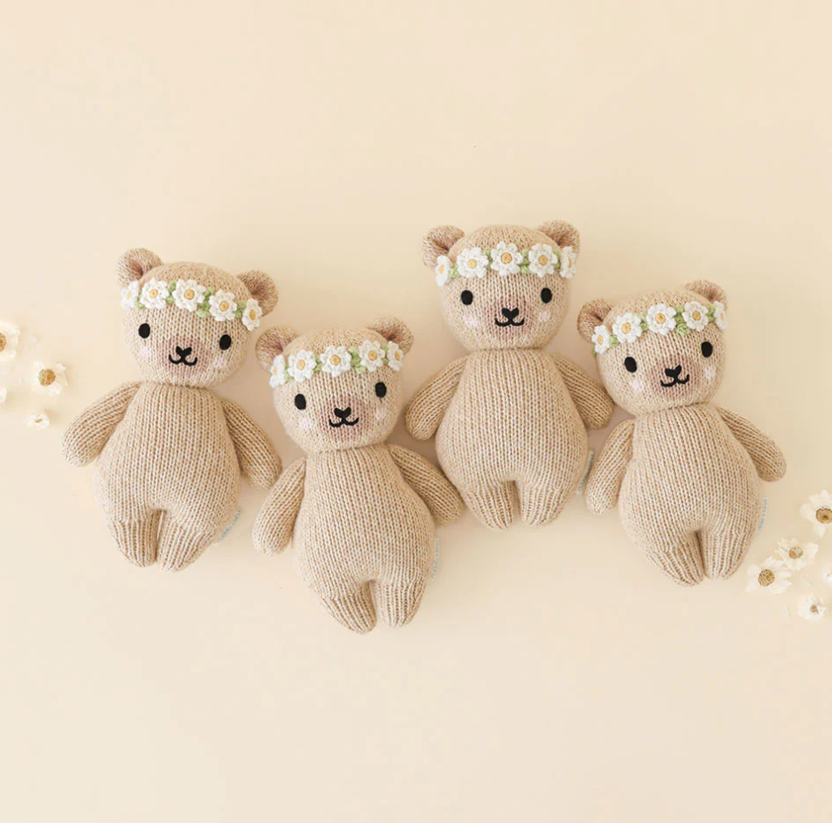 Baby Honey Bear (Ivory Floral)