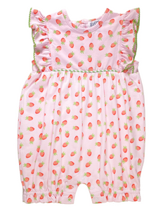 Strawberry Girl's Romper