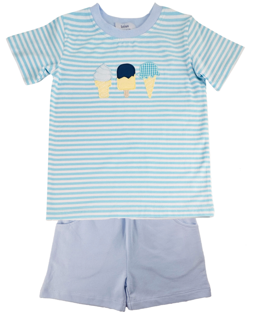 Ice Cream Boy's Short Set