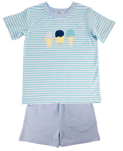 Ice Cream Boy's Short Set