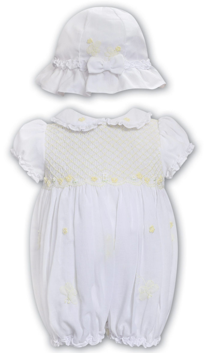 White/Lemon Bubble & Hat