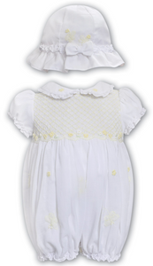 White/Lemon Bubble & Hat