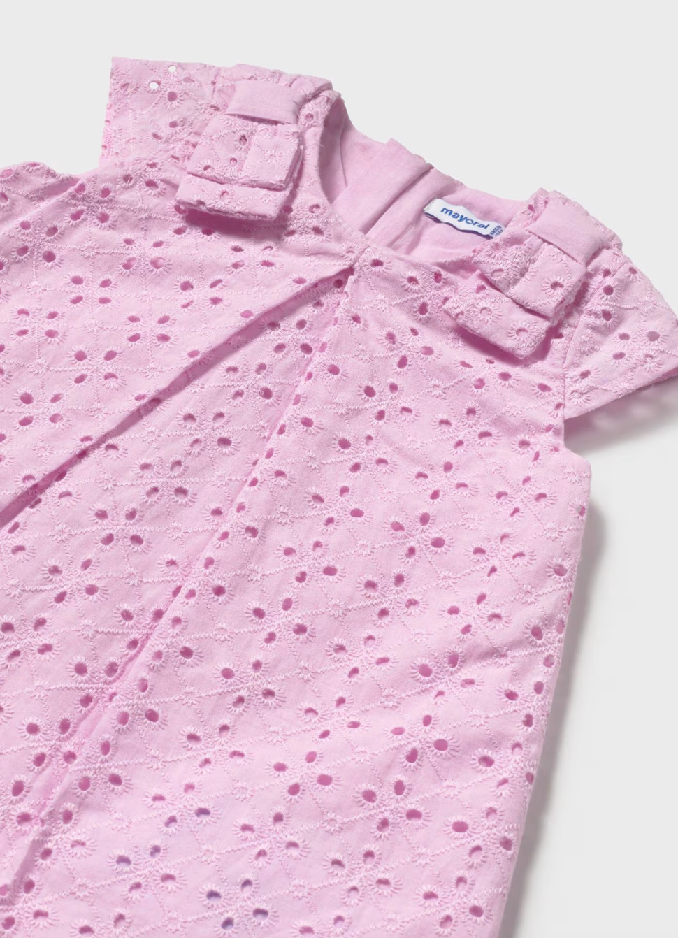 Mauve Baby Eyelet Dress