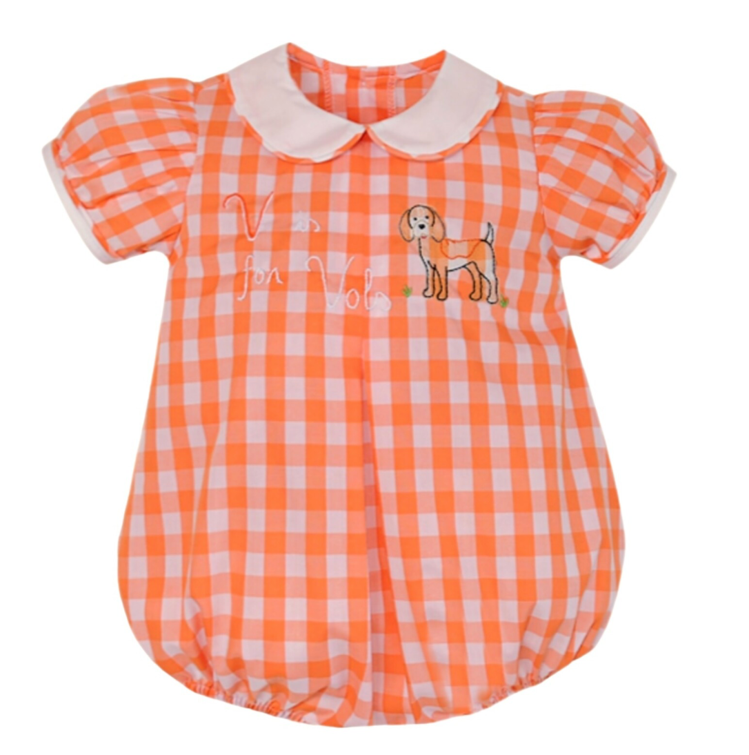 V is for Vols Embroidered Bubble