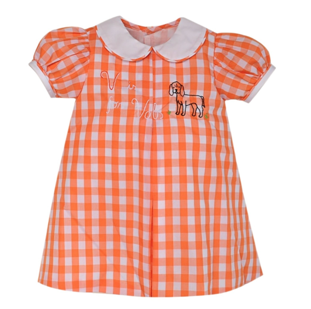 V is for Vols Embroidered Dress
