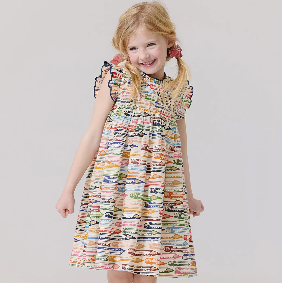 Stevie Dress - Colored Pencils