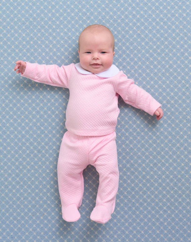 Hart's Hold Me Set (Pima Jacquard) - Palm Beach Pink
