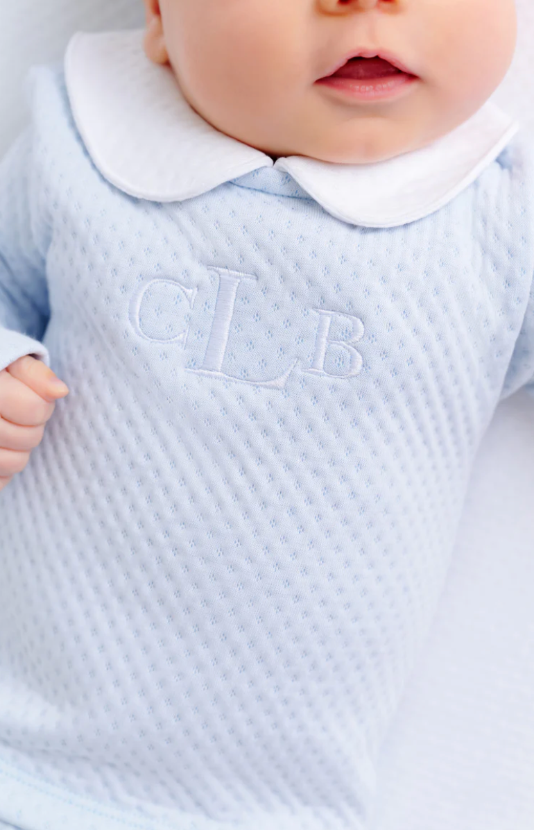 Hart's Hold Me Set (Pima Jacquard) - Buckhead Blue