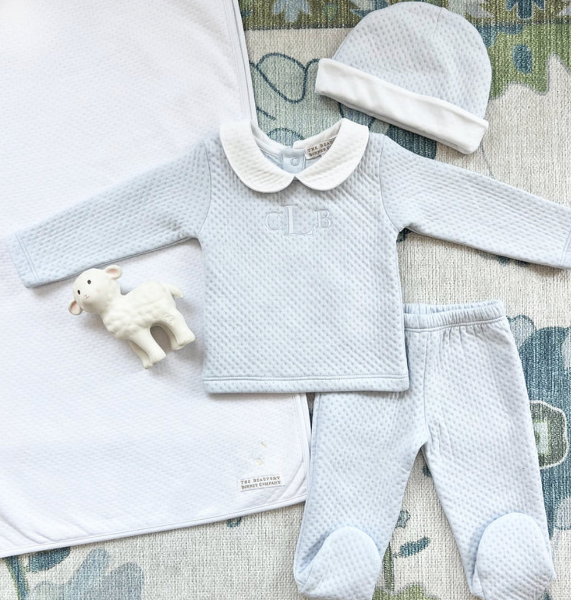 Hart's Hold Me Set (Pima Jacquard) - Buckhead Blue