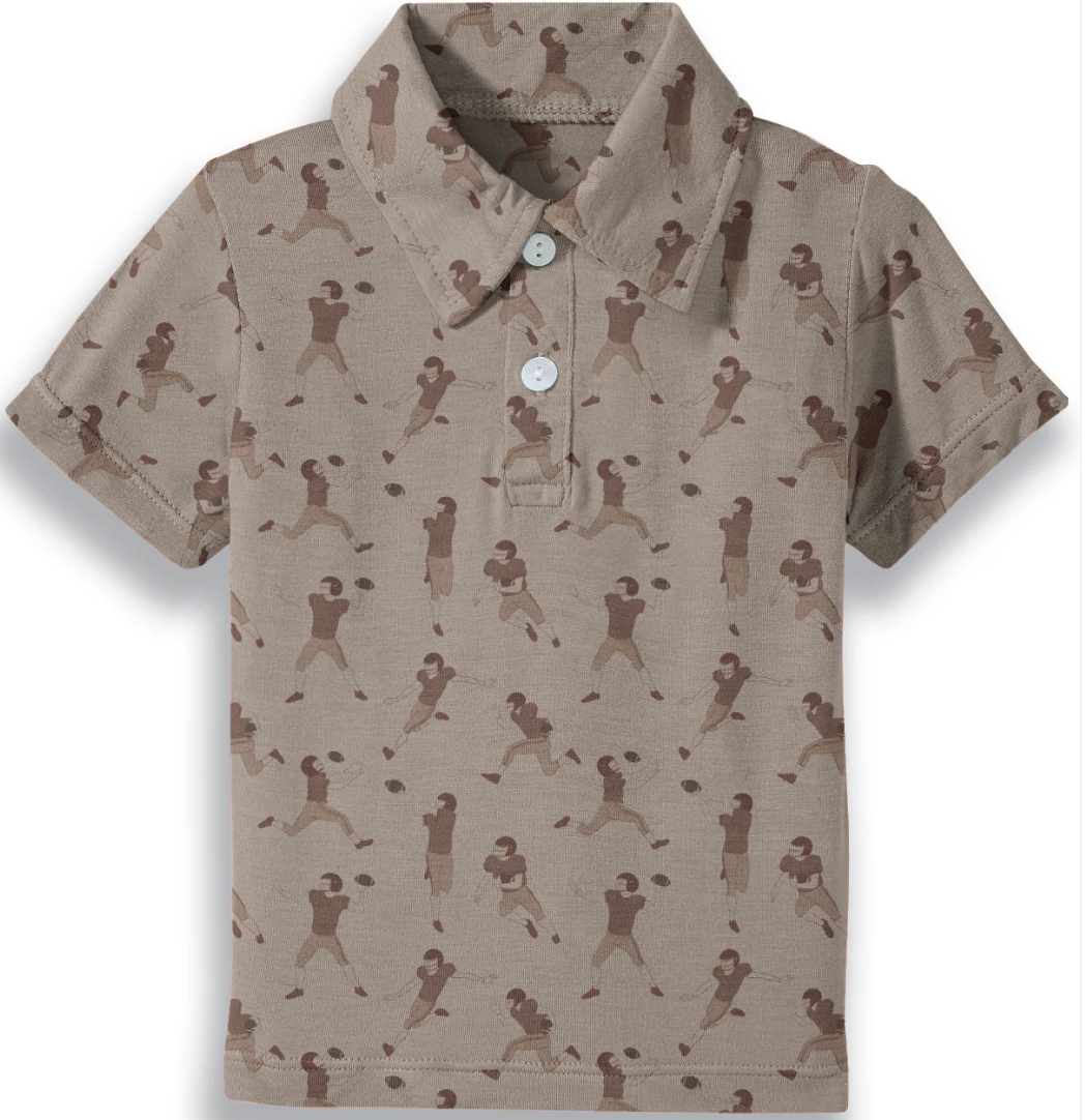Football Short Sleeve Polo