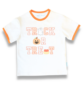 Trick-or-Treat Halloween Bowtie T-Shirt (Boys)