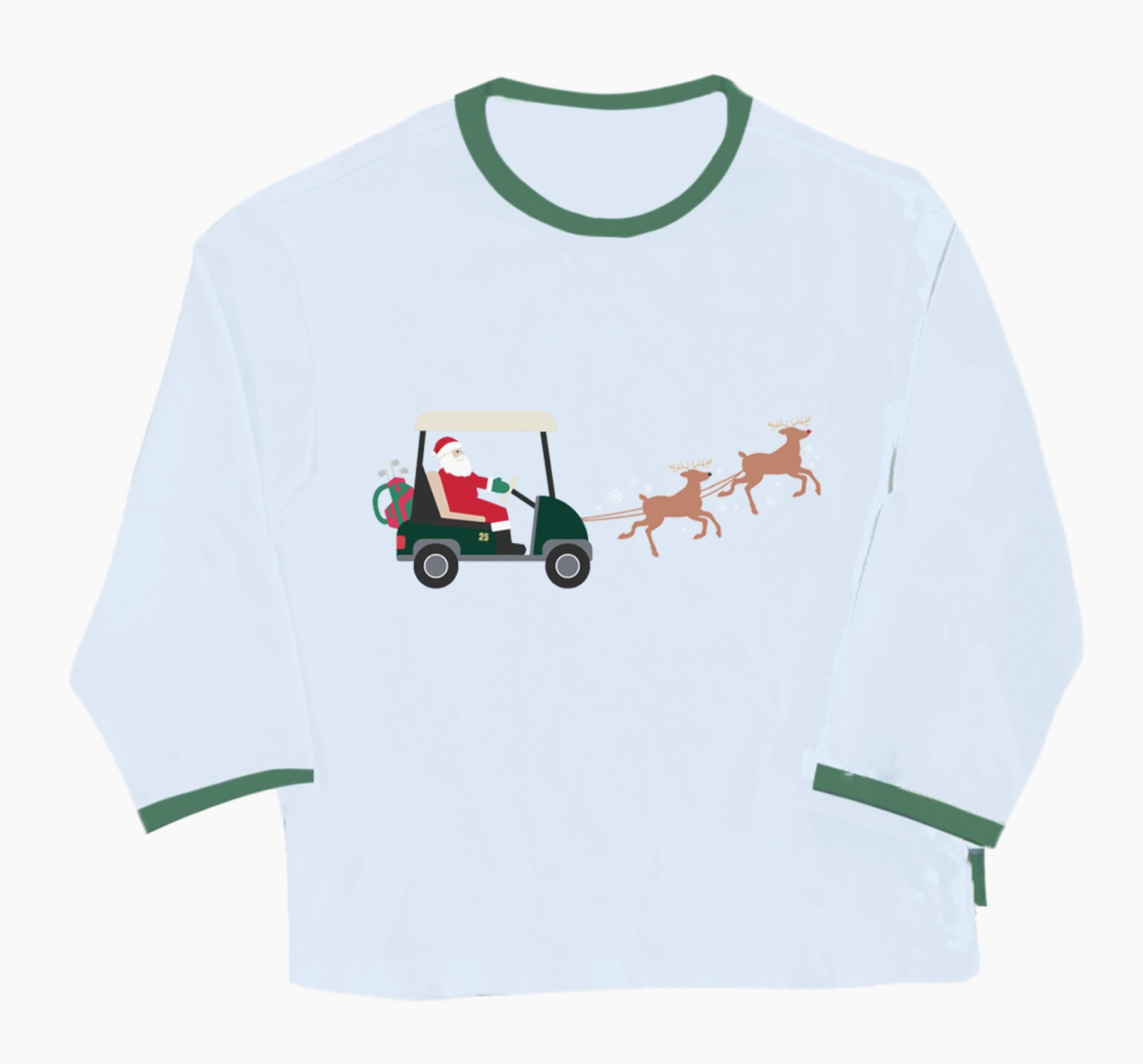 Golf Cart Santa Long Sleeve T-Shirt
