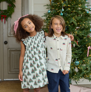 Boys Jack Shirt - Tree Farm Embroidery