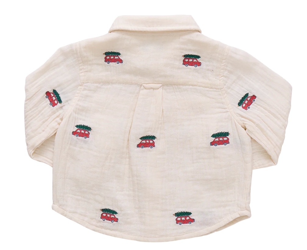 Boys Jack Shirt - Tree Farm Embroidery