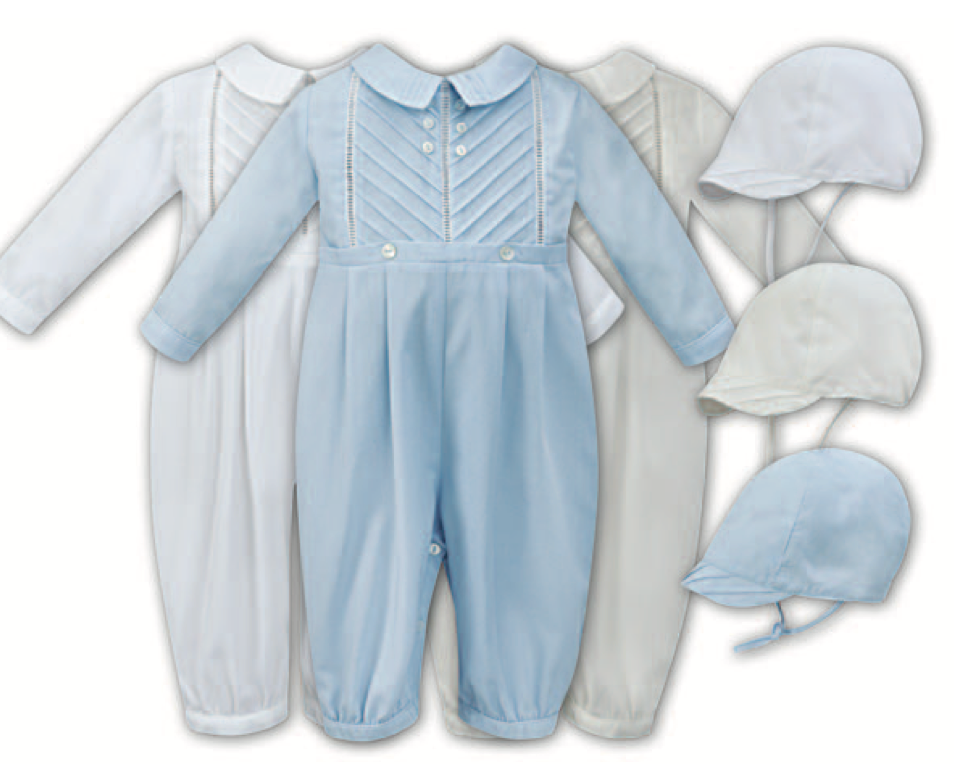 Blue Long Sleeve Romper & Cap