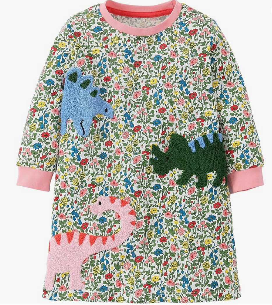 Flower Dinosaur Dress
