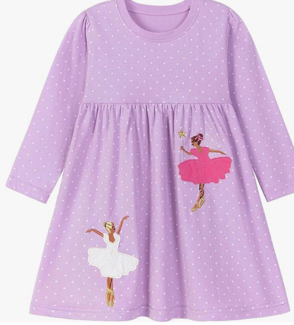 Purple Dot Ballerina Dress