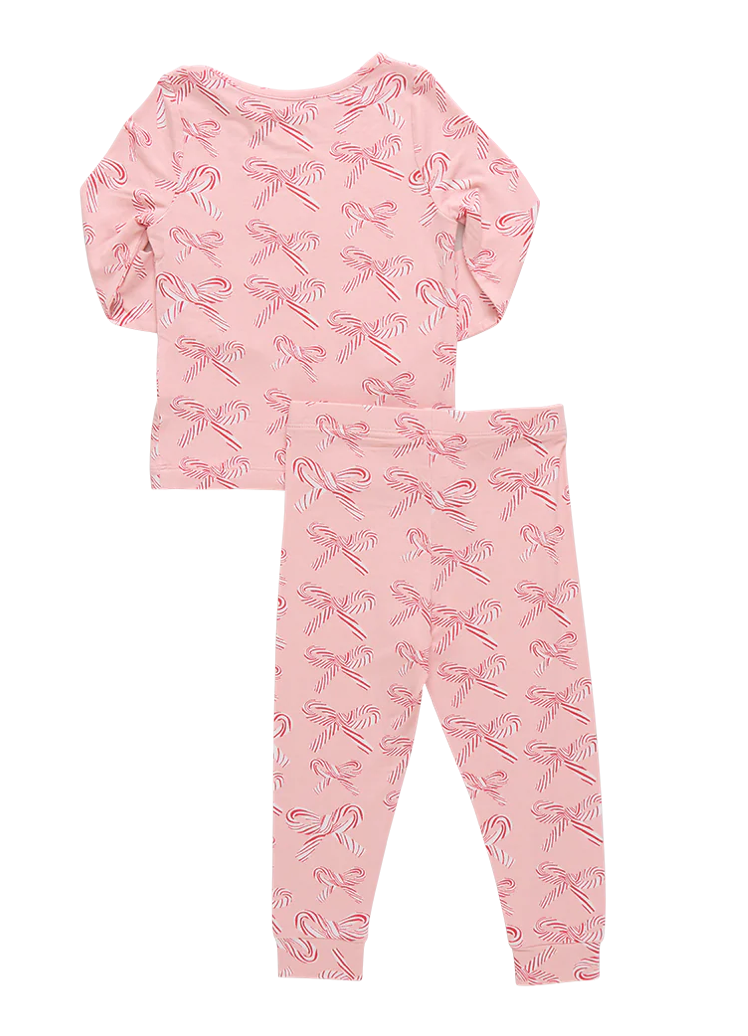 Candy Cane Bows Bamboo PJ Set