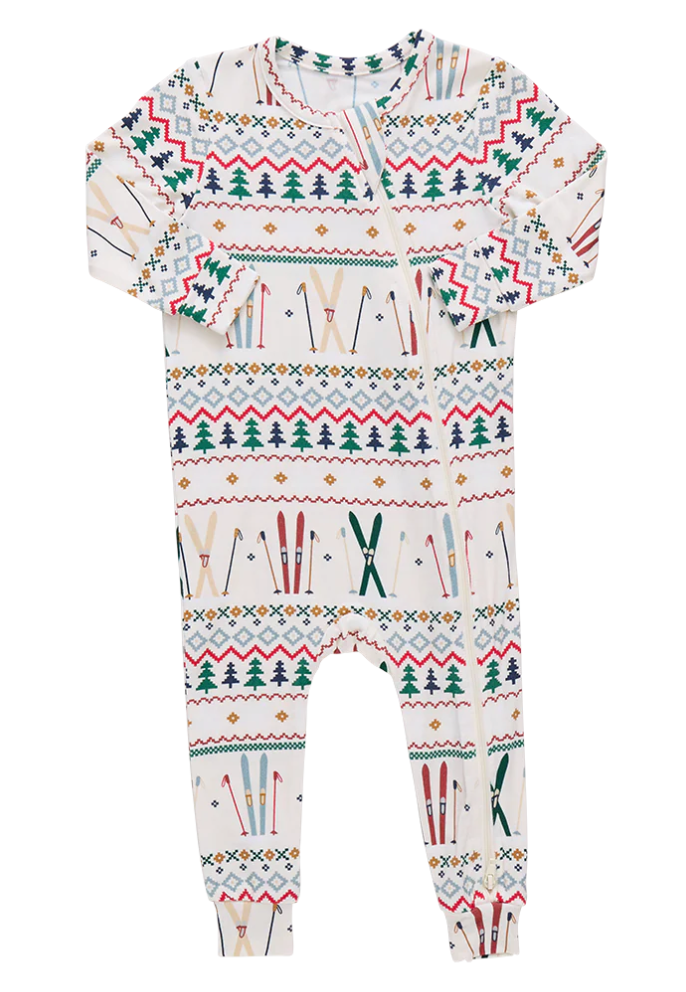 Ski Fair Isle Baby Bamboo Romper