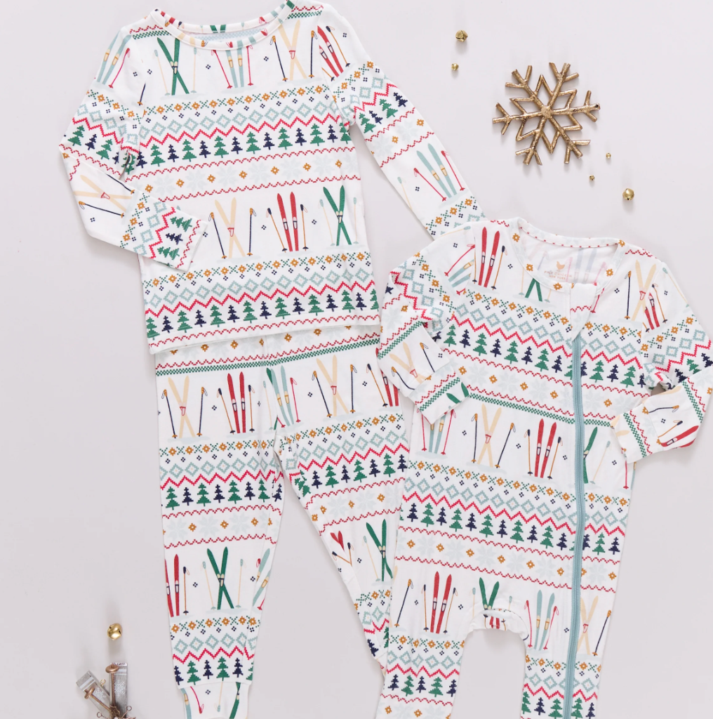 Ski Fair Isle Baby Bamboo Romper