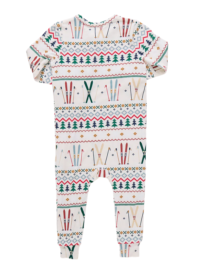 Ski Fair Isle Baby Bamboo Romper