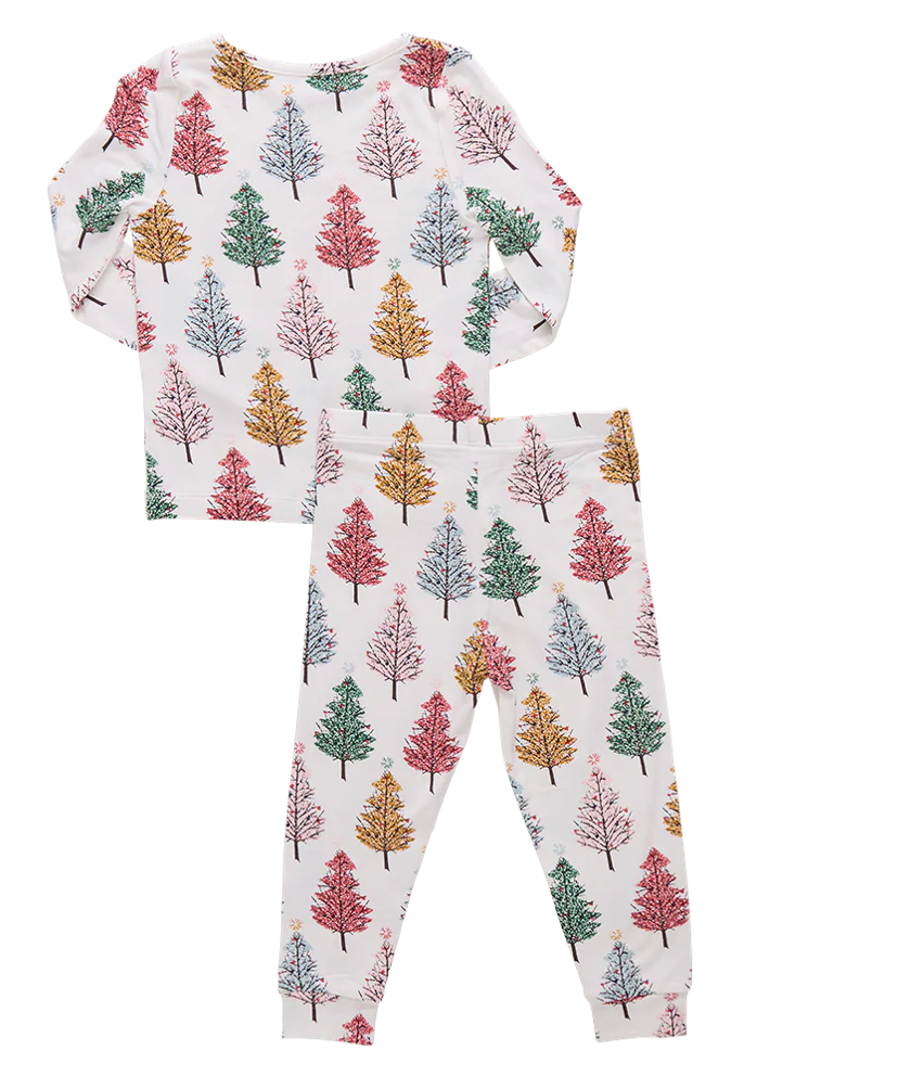 Multi Christmas Trees Bamboo PJ Set