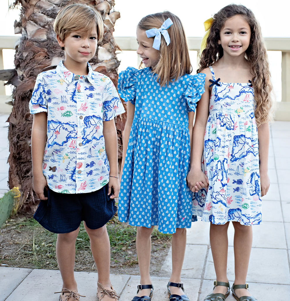 Navy Boys Pull On Short