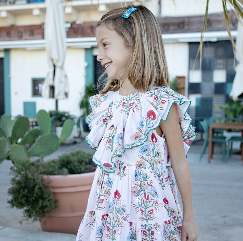 Girls Raphaela Dress - Multi Bouquet Floral