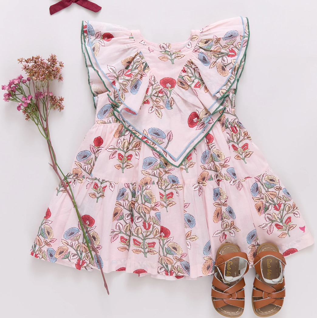 Girls Raphaela Dress - Multi Bouquet Floral
