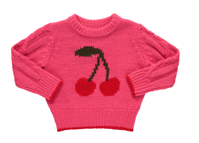 Girls Haven Sweater - Cherries