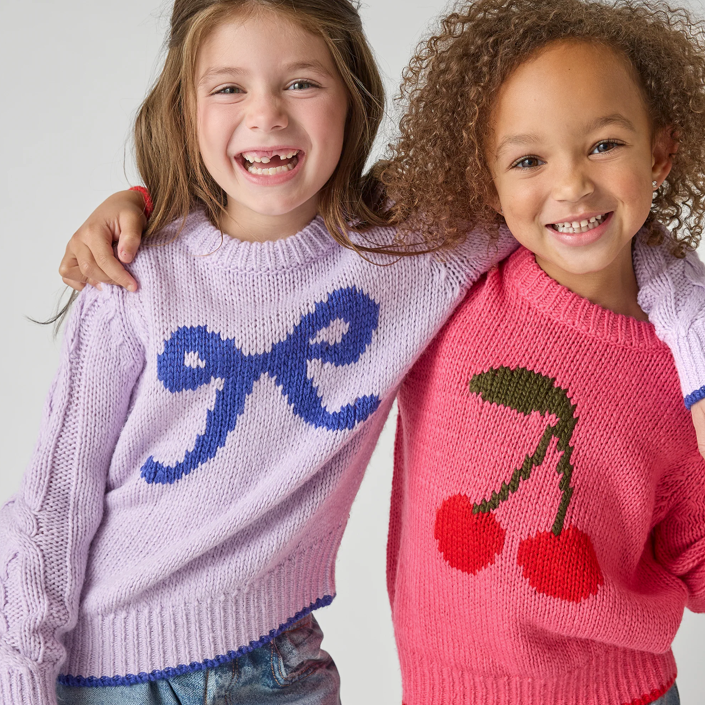 Girls Haven Sweater - Cherries