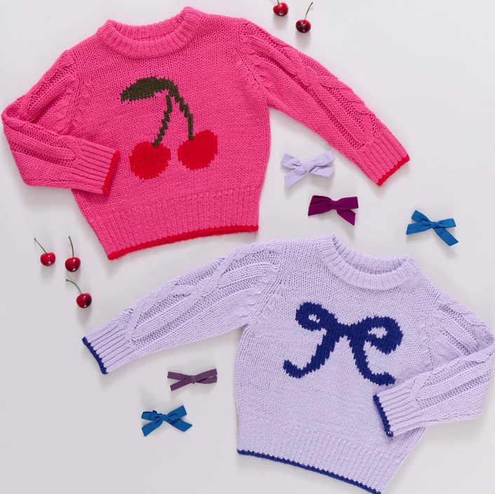Girls Haven Sweater - Cherries