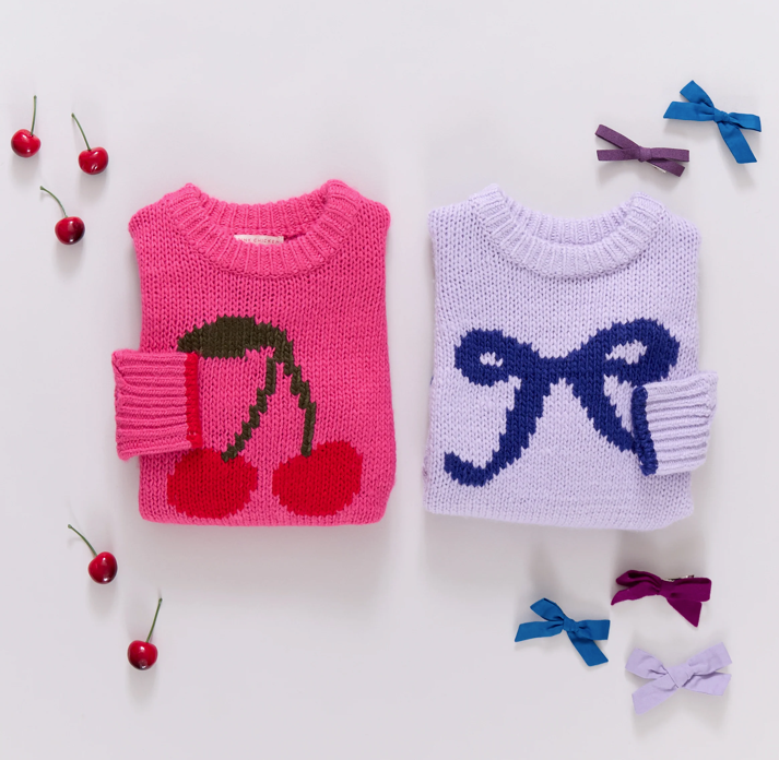 Girls Haven Sweater - Cherries