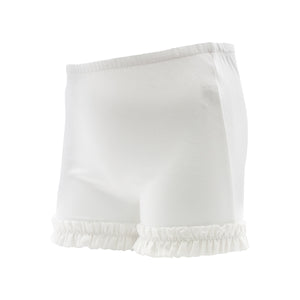 White Wundershorts™ Ruffle Shorts