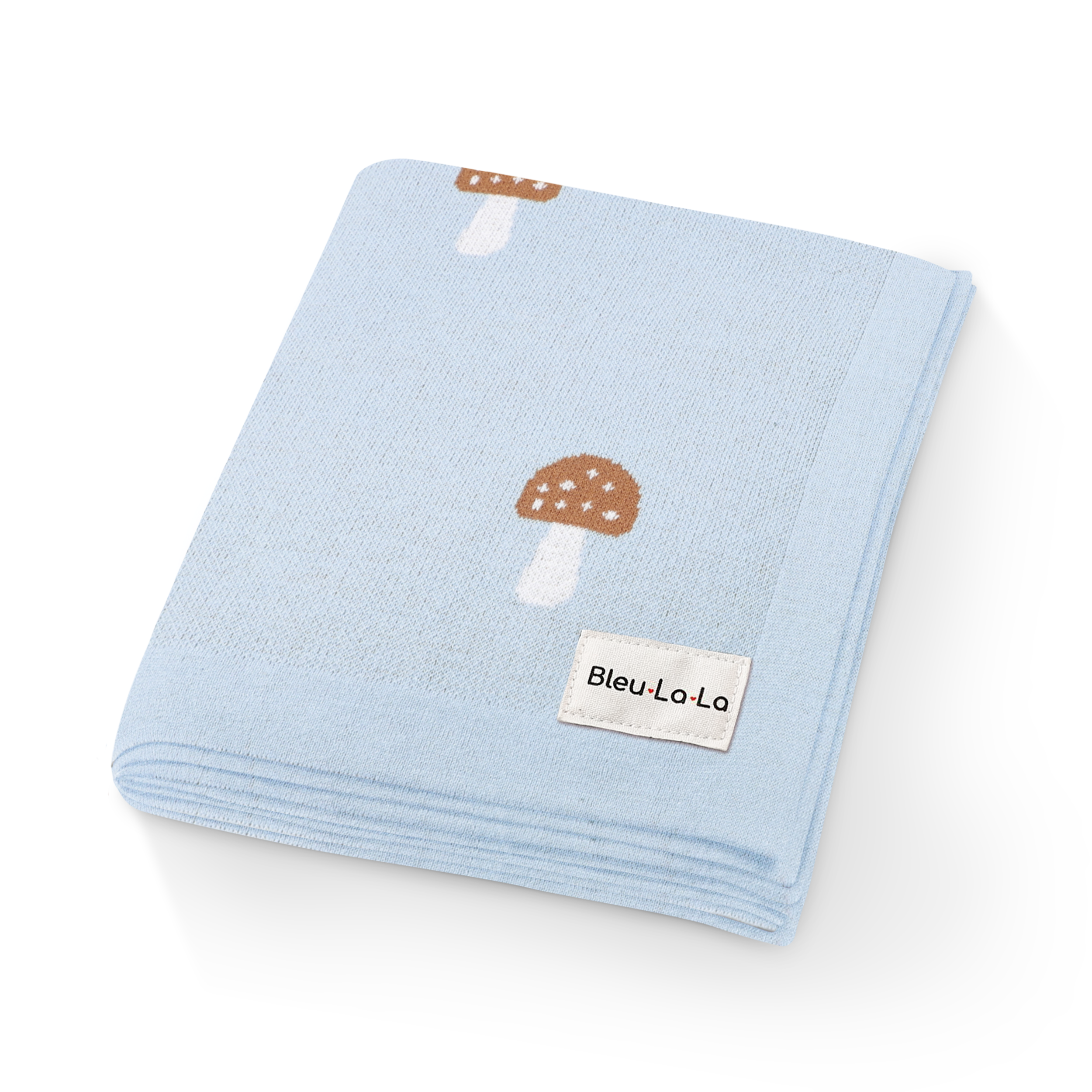 Luxury Knit Mushroom Swaddle Baby Blanket