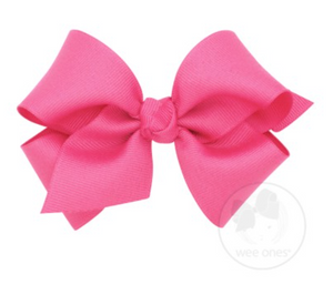 Hot Pink Grosgrain Small Bow