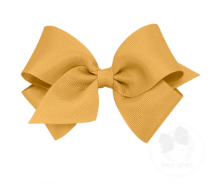 Old Gold Grosgrain Small Bow