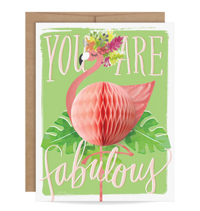 Flamingo Pop-up Card