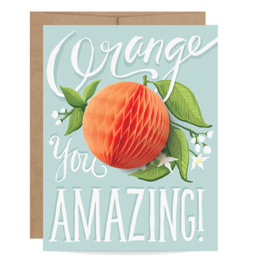 Orange Pop-up Card