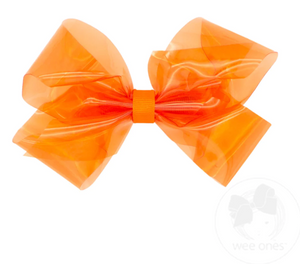 Orange Medium Vinyl Swim Bow